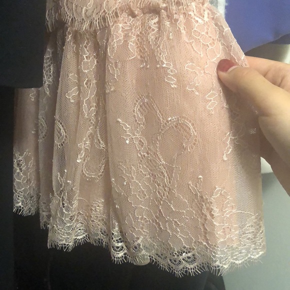 Brand new with tag BCBG pink lace strapless dress size 4 - Picture 4 of 5